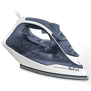 TEFAL FV2837E0 | Паровой утюг | 2400 Вт | Емкость резервуара для воды 150 мл | Непрерывная подача пара 35 г/мин | Синий/Белый