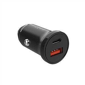 FIXED USB-C/USB Car Charger 20W, Black