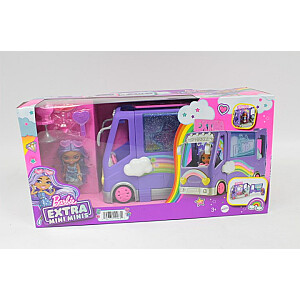 Barbie Extra koncertinis mikroautobusas + mini mini lėlių rinkinys HKF84