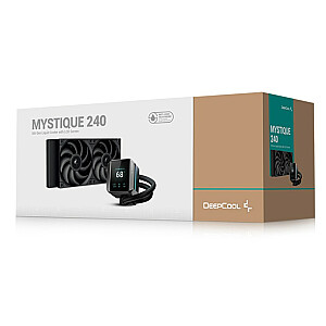 DeepCool MYSTIQUE 240 CPU Universalus skysčių aušintuvas 12cm Juoda 1 vnt.