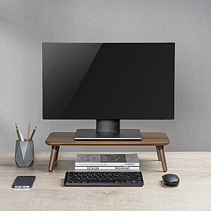 Maclean medinis monitorius/nešiojamojo kompiuterio stovas (500x240x120mm), juodas riešutas, maks. 20 kg, MS-930