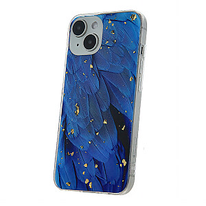 Fusion Gold Glam Blue silikoninis dėklas, skirtas Samsung A546 Galaxy A54 5G