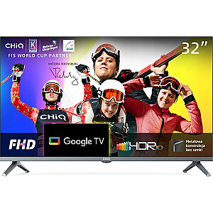 Telewizor CHiQ L32H8CG 32 дюйма со светодиодной подсветкой, FullHD, Google TV, Dolby Vision, Dolby Atmos