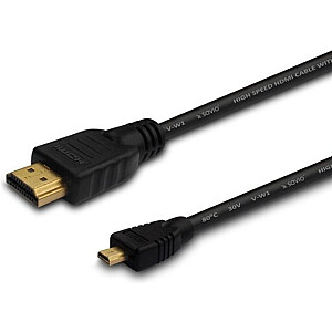 Kabel Savio HDMI CL-149 – mikro-HDMI 0,5 m (juodas)