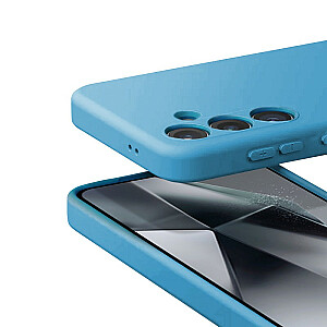 Цветной чехол для Samsung Galaxy S24 синий