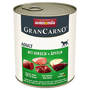 ANIMONDA GranCarno Adult Deer and Apple - šlapias maistas šunims - 800g