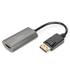 Кабель-адаптер DisplayPort с возможностью подключения 8K, 60 Гц, UHD, тип DP/HDMI A, M/Ż, черный, 0,15 м