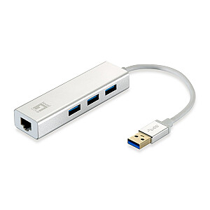Адаптер LevelOne USB3.0 -> GBit-LAN + концентратор USB3.0