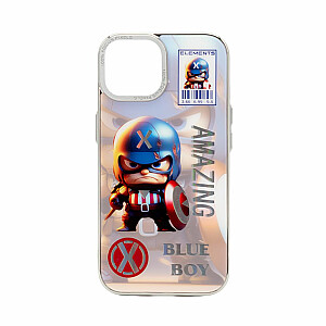 iLike Apple iPhone 14 PC Silicone Case Blue Boy