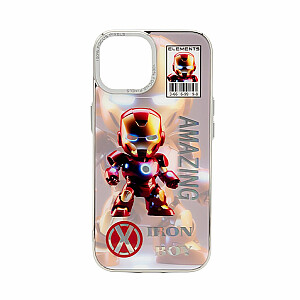 Силиконовый чехол iLike Apple iPhone 15 PC Iron Boy