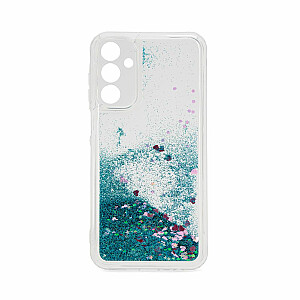 iLike Samsung Galaxy A15 Silicone Case Water Glitter Blue