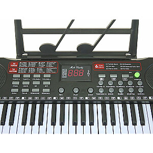 Vaikiškas sintezatorius 61 klavišas su mikrofonu (USB) 58 cm 580947