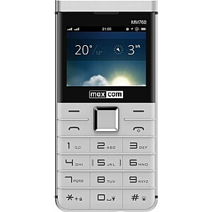 Mobilusis telefonas Maxcom MM760 su dviem SIM kortelėmis, balta