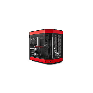 Hyte Y60 Midi Tower, закаленное стекло - черный/красный