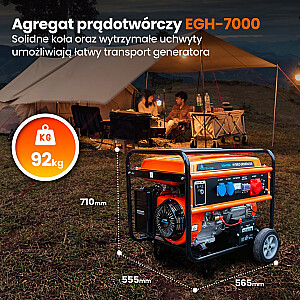 Extralink Power EGH-7000 hibridinis generatorius, 7 kW
