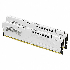 Atmintis DDR5 Fury Beast 64 GB (2*32 GB) / 6000 CL30 EXPO, balta