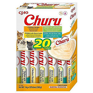 INABA Churu Variety Box vištiena – skanėstai katėms – 20 x 14 g