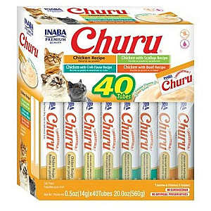 INABA Churu Variety Box Курица - лакомства для кошек - 40 x 14 г