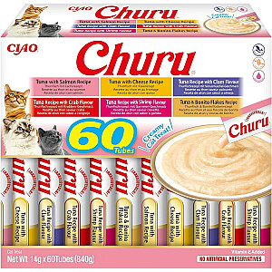 INABA Churu Variety Box Тунец - лакомство для кошек - 60 x 14 г