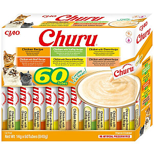 INABA Churu Variety Box Курица - лакомства для кошек - 60 x 14 г