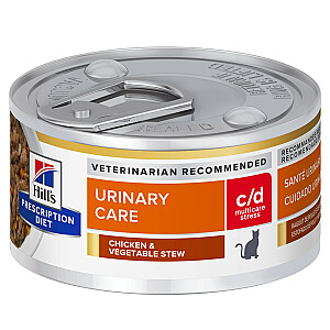 Hill's PD Feline c/d Urinary Stress Stews - šlapias kačių maistas - 82 g