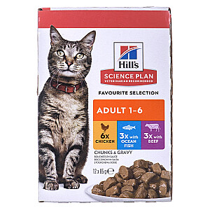 Hill's Feline Adult Multipack Classic – сашетка 12х85г