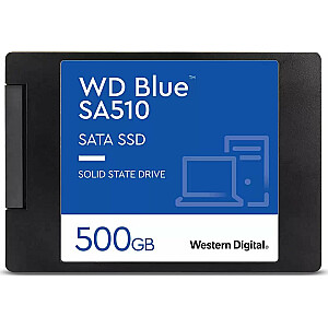 Твердотельный накопитель Dysk WD Blue SA510, 500 ГБ, 2,5 дюйма, SATA III (WDS500G3B0A)