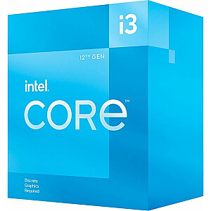 Procesorius Intel Core i3-12100F, 3,3 GHz, 12 MB, BOX (BX8071512100F)