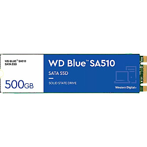 Kietojo kūno disko diskas WD Blue SA510 500 GB M.2 2280 SATA III (WDS500G3B0B)