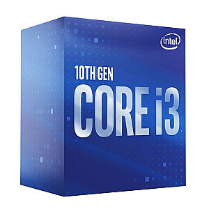 ЦП INTEL Core i3 i3-10100 Comet Lake 3600 МГц Ядра 4 6 МБ 65 Вт GPU UHD 630 BOX BX8070110100SRH3N