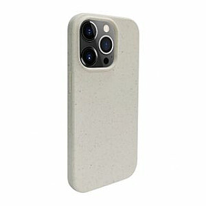 iLike Apple iPhone 14 Pro Max Silicone plastic case Eco Print Design White