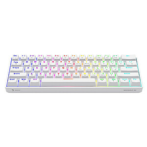 Whiteout X2 mechaninė klaviatūra, ruda Outemu, keičiama karštuoju būdu