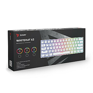 Механическая клавиатура Whiteout X2, красный Outemu, горячая замена