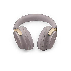 „Bose QuietComfort Ultra“ ausinės su laidine ir beviele ausine muzika / atsitiktinis „Bluetooth“ rožinis