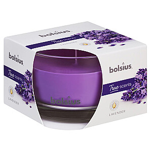Свеча стеклянная tr.Bolsius lavender 647307