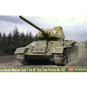 Plastikinis modelis T-34/85 Uralo tankų gamyklos Nr. 183 PL