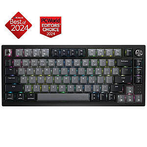 K65 Plus belaidė klaviatūra su 75% RGB foniniu apšvietimu