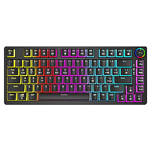 SAVIO PHENIX belaidė mechaninė klaviatūra, Gateron Red Pro, pudingas