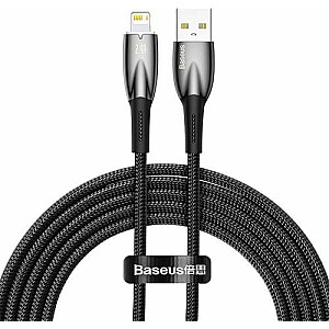 Baseus USB-A – USB Lightning kabelis, 1 m, juodas (CADH000201)