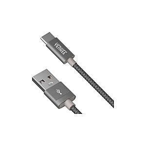 YCU 301 GY kabelis USB A 2.0 / C 1m YENKEE