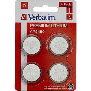 Verbatim Lithium CR2450 – 4 шт.