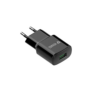 Зарядное устройство USB YAC 2023BK QC3.0 YENKEE