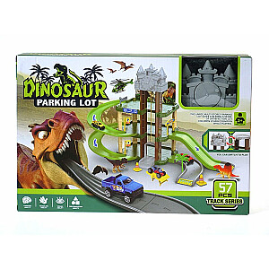 Многоэтажная парковка с динозаврами, 57 деталей 564596