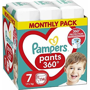 Sauskelnės Pampers Pampers Pants 7 sauskelnės, 17+ kg, 114 vnt.