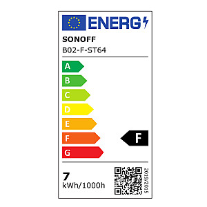 Išmanioji LED lempa Sonoff B02-F-ST64 Balta