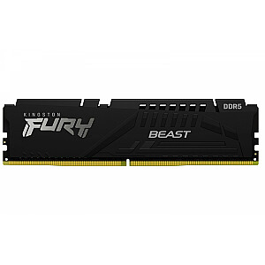 Atmintis DDR5 Fury Beast 16GB (1*16GB) / 6800 CL34 XMP, juoda