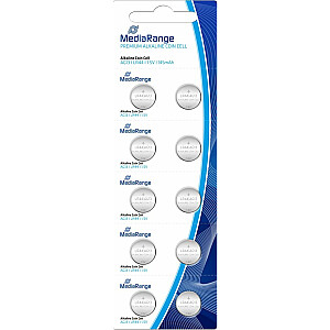 Baterija MediaRange LR44 145 mAh 10 vnt.