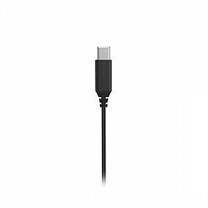 USB C į ausis įdedamos ausinės juodos 