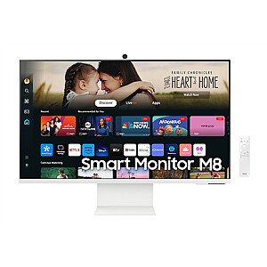 Samsung LS32DM801UUXDU 32" Flat VA Smart Monitor M8 M80D UHD, 3840x2160/16:9/400cd/m2/4ms/HDMI USB