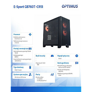 E-Sport GB760T-CR13 i5-14400F/16 ГБ/1 ТБ/RTX 4060 OC 8 ГБ/W11 